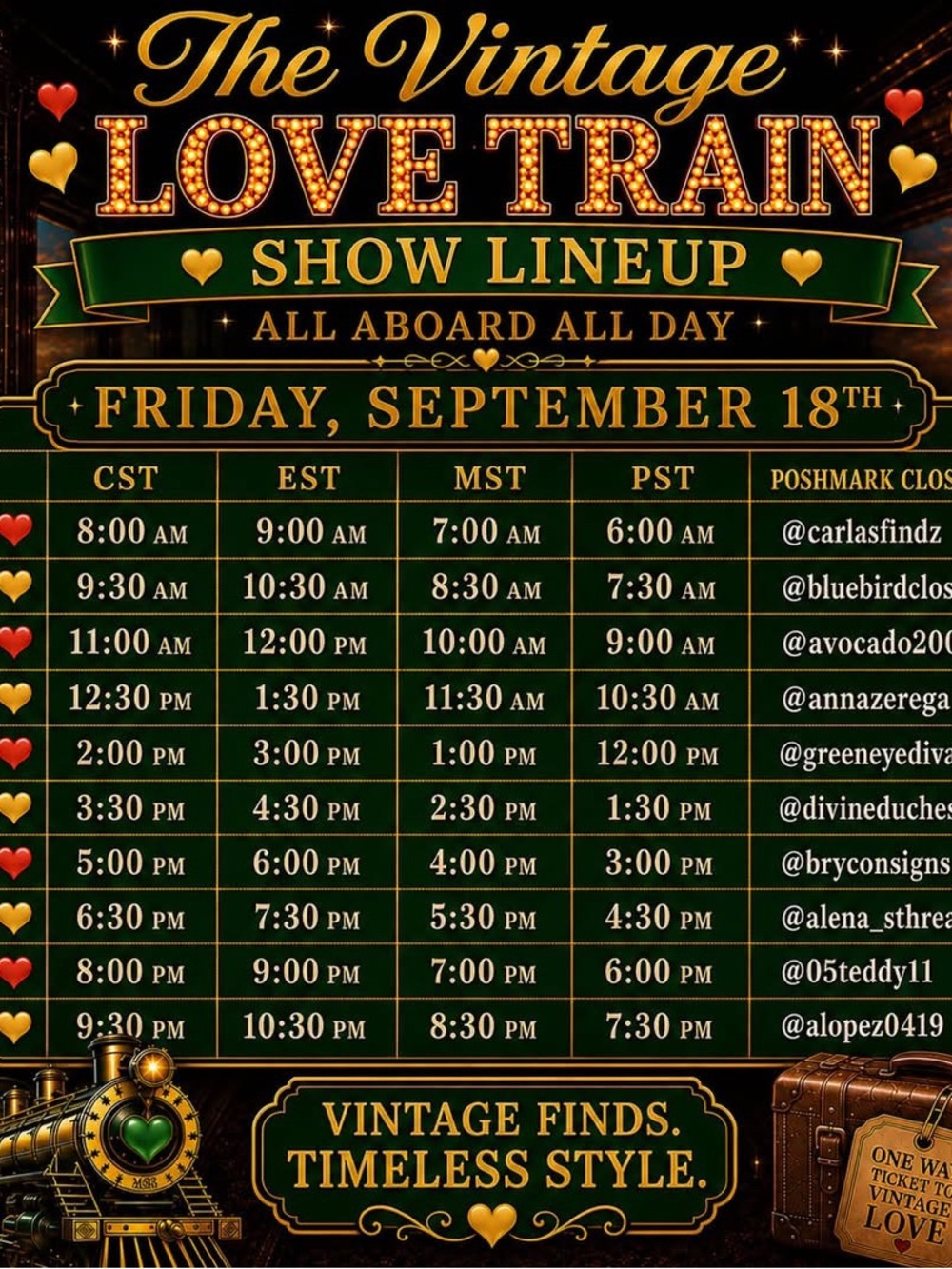 Hop on board for amazing vintage train-  my show 6pm PST - Picture 2 of 3